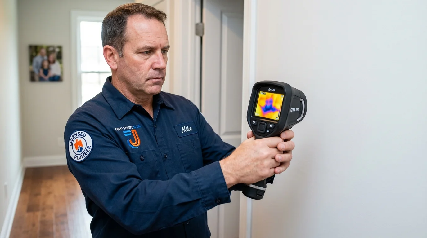 Thermal imaging leak detection by Johns Plumbing LLC in Fairton